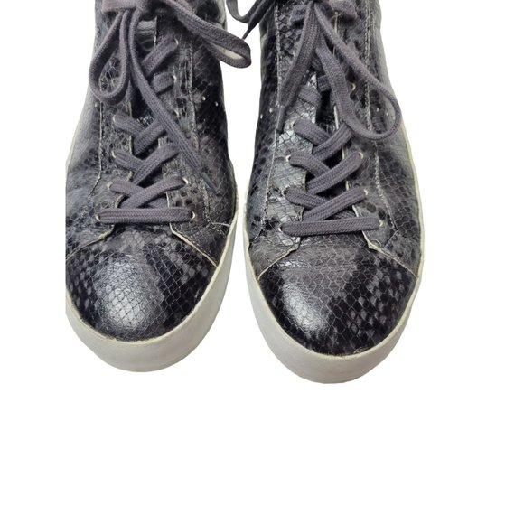 All Saints Womens python snake print sneaker leather  low top Euro 41 - Picture 3 of 9